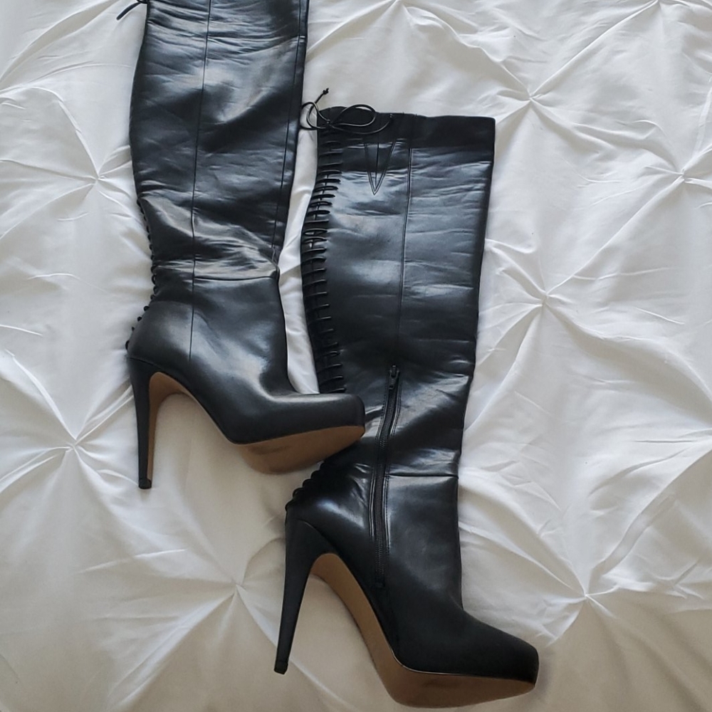 Aldo over the knee leather boots